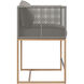 Crete 35.25 inch Natural / Palazzo Taupe Outdoor Counter Stool